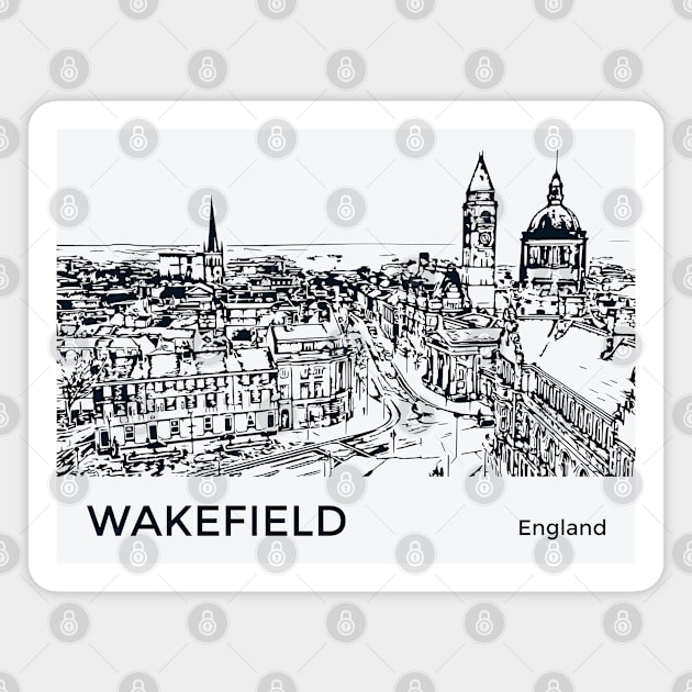 Wakefield England Magnet by Lakeric